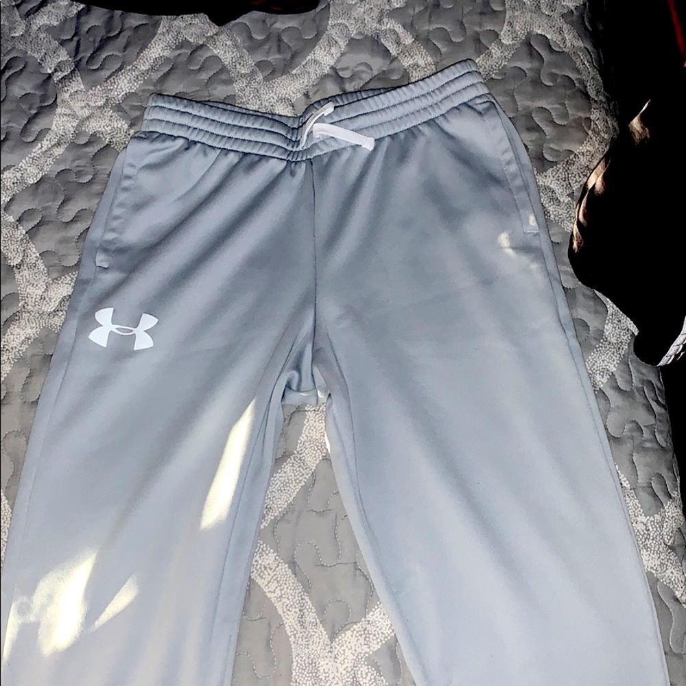 Kids XL Gray Under Armour Fleece Sweatpants